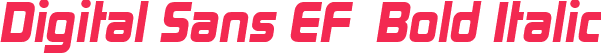 Digital Sans EF  Bold Italic
